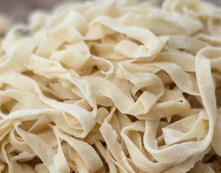 Team building done right can be delicious and fun. We had our attendees making and then eating this simple to make but unforgettable homemade pasta.