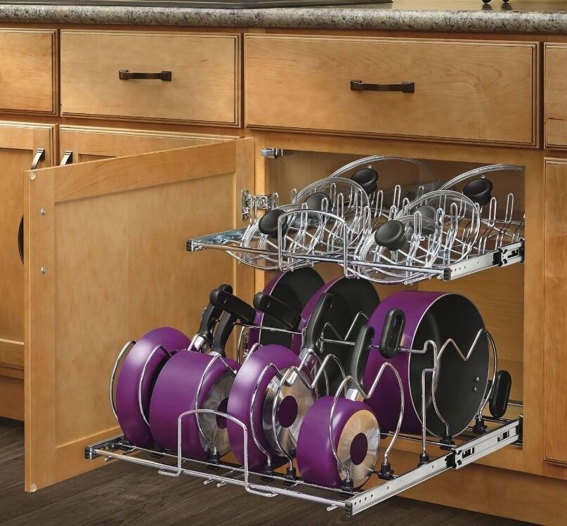 rev-a-shelf-5cw2-2122-cr-21-in.-pull-out-2-tier-base-cabinet-cookware-organizer